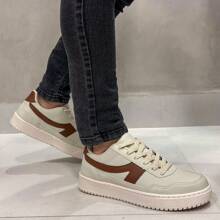 Men's Casual Street Skate Original Sneakers Comfortable And Durable R1452 - 灰白色 - 查看 4