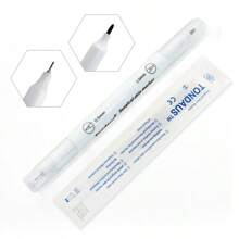 1 szt. Tatuaż ręcznie malowany marker, haftowany marker do pozycjonowania rysunku, fioletowy, dwugłowy marker