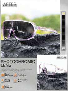 SCVCN Photochromic Cycling Glasses Men Women Outdoor Sports Bike Riding Camping Golf Eyewear Fashionable New Photochromic Vacation Fishing Eyeglasses Bicycle Day Night Cycling Glasses - Multicolor - View 6