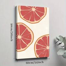 1pc Framed Canvas Poster Grapefruit-Slices Minimalist Wall Art Canvas Paintings Ideal Gift For Bedroom Living Room Corridor Wall Art Wall Decor Room Decoration Ready To Hang
