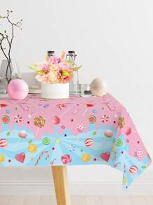 1 buah Taplak Meja Pesta Bertema Candy Land, Dekorasi Pesta Ulang Tahun Candy Land, Dekorasi Ruangan, Dekorasi Meja, Taplak Meja Ulang Tahun, Alas Meja, Taplak Meja Dekorasi Pesta, Dekorasi Latar Belakang Acara Kumpul Teman Liburan, Hadiah Ulang Tahun, Dekorasi Adegan Ulang Tahun - Tanah Permen - View 4