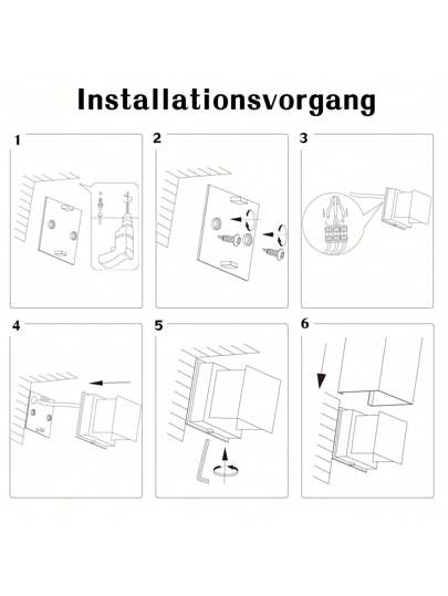 LED Wand Verlichting Outdoor Zwart Up/Down Lamp Indoor Outdoor, Replaceable G9 Bulb, IP65 Rated, 3000K Warm Wit Stairwells Exteriors view 4