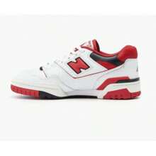 New Balance Women's Casual Shoes With Splicing Contrasting Color, Simple And Practical Multifunctional - White/Red - View 2