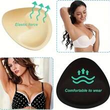 2 Stücke/Set elegante wiederverwendbare weich gepolsterte BH Körbchen, für Bikini-Oberteile und Strandmode