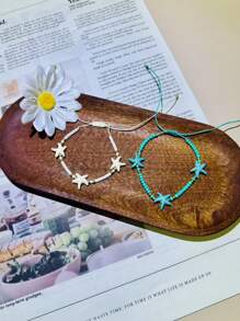 Set de 12 pulseras de estilo bohemio con cuentas - Concha de mar colorida y perla, adecuado para la playa de verano, uso diario, multiuso, regalo perfecto para damas de honor, mujeres, maestras, madres, graduadas, Día de la Madre