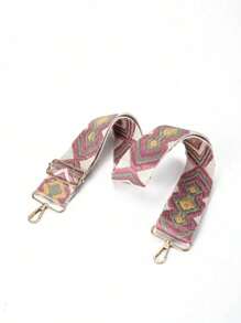 Unisex Geometric Retro Pattern Jacquard Strap, Simple Fashionable Casual Daily Wear - Multicolor - View 3