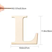 1pc Wood Wall Decoration Letters 12 Inch Blank Letters DIY Paint Family Party Wedding Decorations Gifts Birthday Graduation