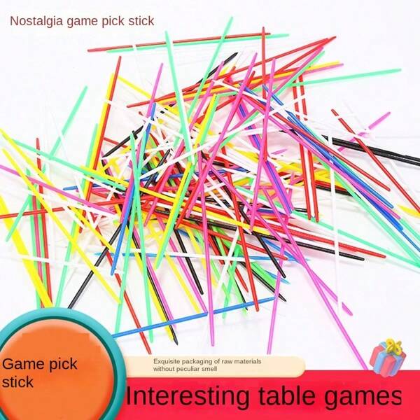 30 pezzi/60 pezzi/120 pezzi/150 pezzi Assortimento di gadget per feste e giochi antistress, bastoncini da gioco nostalgici, bastoncini per contare, gioco da scrivania di raccolta dei bastoncini