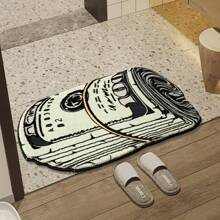Washable And Anti-Slip Carpet With Creative Dollar Bill Pattern, Suitable For Bedroom, Dressing Room And Entrance, Soft Home Decor, Soft Absorbent Mat For Entry Decoration, Home Decor, Decorative Doormat Back To School