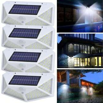 1/4/6/8pcs Solar Street Light Outdoor IP65 Waterproof 3 Lighting Modes 270° Lighting Range With Motion Sensor Detector Garden Wall Courtyard Path Lighting Decorative Gifts, Suitable For Halloween Decoration/Christmas Decoration/Thanksgiving Decoration/Room Decoration/ Home Decoration/Outdoor Decoration/Wall Decoration/Patio Decoration
