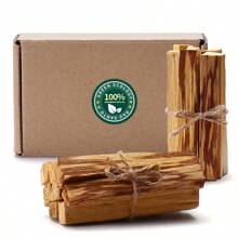 2/5/8/12/22 pièces Bâtons d'encens naturels Palo Santo, bois sacré de haute qualité, idéal pour le yoga et la méditation - Purificateur d'air et anti-stress pour la maison, avec boîte cadeau - Parfait pour la Fête des Pères, la Fête des Mères et Pâques - Palo Santo - Voir 6