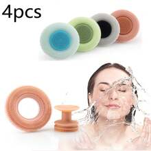 二合一硅胶洁面刷，可拆卸两用硅胶面部刷