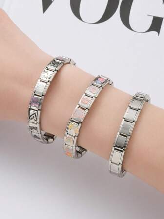 سوار ستانلس ستيل مرن على شكل فراشة من سلسلة الحيوانات البحرية الإيطالية للنساء. يمكن تنسيقه بحرية كسوار موضة مناسب للارتداء اليومي (يمكن تنسيقه وفقًا لرغبة المستخدم)