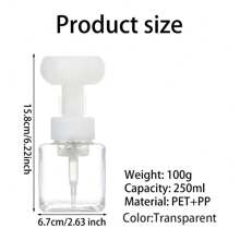 Dispenser de Sabonete Líquido em Forma de Flor com Bomba de Espuma Recarregável de 250ml, Dispenser de Sabonete Líquido em Forma de Flor para Limpador Facial Cosmético, Shampoo, Dispensador de Espuma, Padrão de Letras Iniciais 26, Decoração de Banheiro Doméstico, Volta às Aulas de Verão