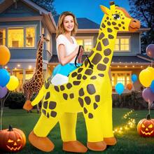Inflatable Costume Adult,Ride On Giraffe Costume Adult Inflatable Halloween Costume Women Adult Size,Blow Up Costumes For Adult Halloween Costumes Party