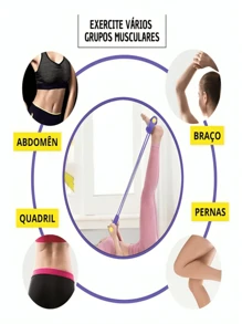 Elastic Exercise Stretcher Pull Reducer Multi Function Home Gym Professional Use ... - Hỗn hợp - Xem 6