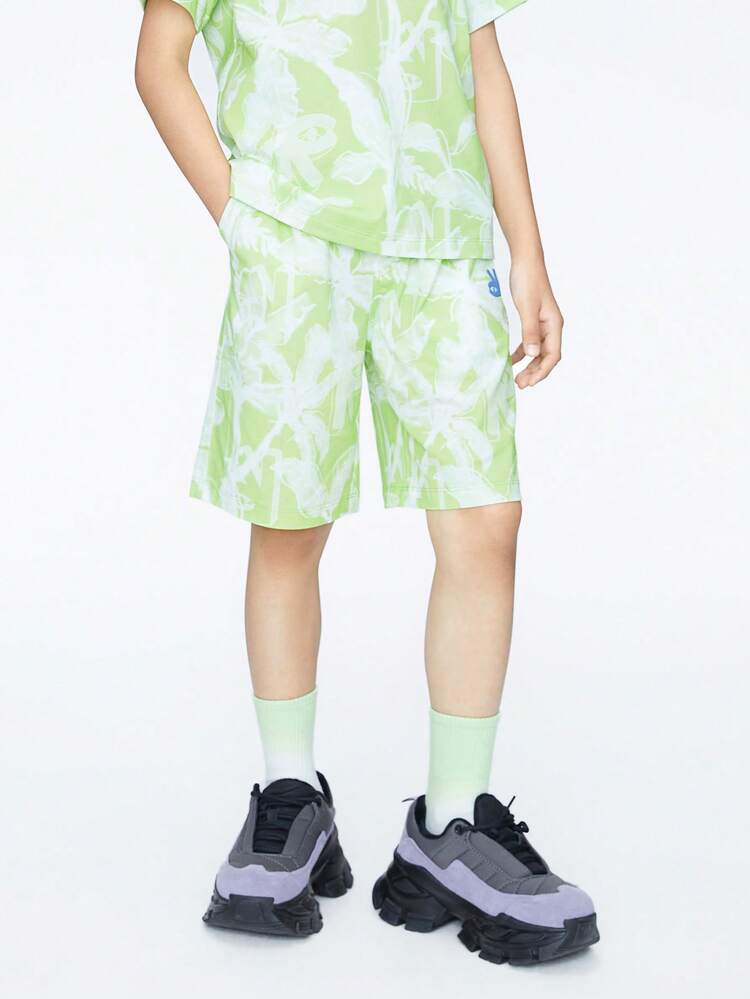 Annil Kids' Wear For Boys Big Kids Knit Shorts Summer - Green - View 1