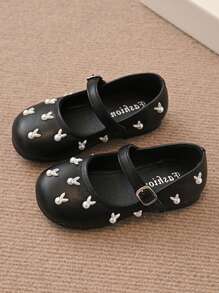 1 paire de chaussures plates de style Mary Jane simples et mignonnes pour les filles, printemps