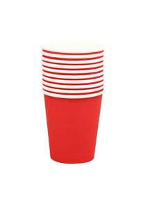 10pcs 一次性纸质派对杯 - 9 盎司, 热/冷饮杯, 适用于奶茶和咖啡, 浴室和漱口水小纸杯试用杯/派对生日派对饮料纸杯, 适用于派对, 生日派对, 野餐, 派对装饰, DIY 手工艺品和节日, 多种颜色可选, 居家生活用品 - 彩色 - 查看 14