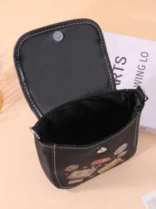 New Storage Bag, Data Bag, Cute Micro Single Protective Case, Outdoor Crossbody, Shoulder Travel Bag New Life Items For Students Men Essentials Side Bag - Black - View 5