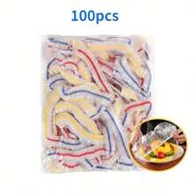300 pièces Couvre-aliments extensibles - Extensibles, jetables, film plastique alimentaire à usage multiple | Film alimentaire inodore de cuisine, anti-poussière, hermétique | Convient à tous les formats de plateaux | Idéal pour la maison, le restaurant, le pique-nique, les accessoires de cuisine | Couvercle transparent | Plastique extensible