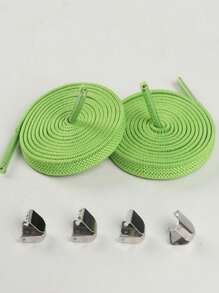 男女款弹性宽松鞋带，无需系带金属夹鞋带，百搭一脚蹬鞋，黑色、白色、彩色 - 彩色 - 查看 25