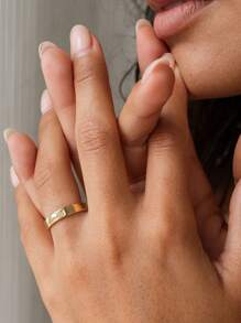 Personalized Engraved Name Rings - Gold And Silver Customized Wedding/Anniversary Rings - Stackable Rings, Engravable Rings For Women & Mothers