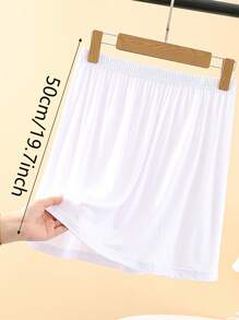3 Pieces/2 Pieces/1Piece Hip-Wrapped Lining Skirt Bottoming Skirt Anti-Exposure Skirt,Multi-Color, Solid Color, Spring And Summer Styles,Anti Transparency And Anti Light Medium Long Skirt, Inner Lining Skirt, Lace Bottom, Anti-Static Skirt, Elastic Waistband Suitable For Slightly Overweight Girls, Suitable For Daily Wear