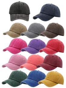 1pc Kids Spring/Summer Sun Visor Baseball Cap, Vintage Washed Adjustable Casual Cap For Boys/Girls Outdoor Sun Protection