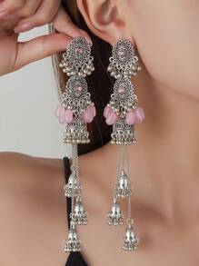 1 对复古流苏长耳环，适合派对和节日 - 一對長流蘇阿拉伯風耳環 - 查看 17