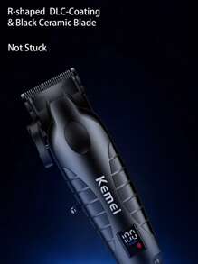 Kemei KM-2290 新款电动理发器专业无绳理发器理发器渐变剪发器电动理发套装男士日常使用礼物男士生日父亲节礼物 - 黑色 - 查看 6