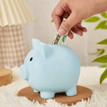 1pc Personalized Name Piggy Bank, Children's Customized Piggy Bank, Anti-Fall Piggy Bank Gift, Children's Birthday Gift, Cute Pig Piggy Bank, Parent-Child Gift Back To School - S - View 7