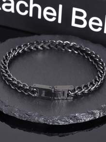 全新夏季男士不锈钢河马嘻哈链式手链，折叠扣，大胆风格