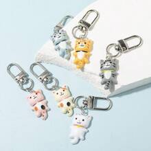 6 chiếc móc khóa mèo nhiều màu sắc dễ thương Y2K thích hợp cho chìa khóa xe cầm tay phụ kiện ba lô phụ kiện thời trang lý tưởng cho quà tặng hàng ngày và tiệc tùng trở lại trường học - nhiều màu - Xem 2