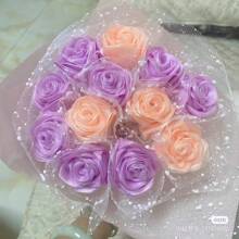 1pc Black Green Ribbon Handmade DIY Rose Flower Ribbon 21meters Long Polyester Webbing Packaging Webbing, Home Decor, Scene Decor, Theme Party Decor