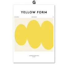 1 tấm áp phích trừu tượng chủ đề màu xanh lam, bình hoa sọc, tranh vải treo tường, phòng khách hiện đại, trang trí nhà không có khung - Nhiều màu - Xem 43