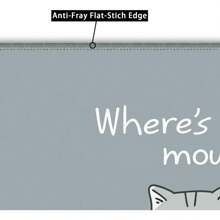 Alfombrilla para ratón de gaming, pequeña, para computadora, portátil, jugadores, con estampado de gato, 8x10 pulgadas - Gato 08 - Ver 3