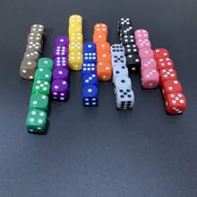 Easytoday 100pcs/Set 16mm/0.63inch 10 Colors Acrylic Dot Dice, Perfect For Board Games, Parties, Entertainment, Bars - Multicolor - View 4