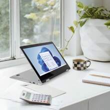 Flex Pro 可轉換筆記型電腦，配備 11.6 吋觸控螢幕、Windows 11 家用版、英特爾賽揚 N4020 處理器、4GB RAM / 128GB 記憶體、西班牙語鍵盤✅ 24/48 小時送貨 - 淺灰色 - 查看 7