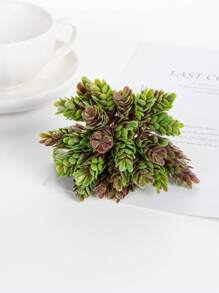 30 片人造菠萝叶户外抗紫外线假花塑料植物家居花园门廊窗盒装饰、客厅餐桌装饰、花园装饰、户外植物、园艺、假花