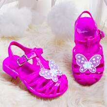 Girls' Butterfly Glitter Glamour Sandals - Rosa Fucsia - Ver 2
