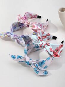 Diadema con estampado de mariposa y lazo, de alta calidad con estilo chino, estilo casual y elegante para primavera/verano