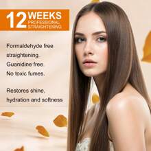 SUMIFANG 12周专业居家直发护理，蕴含摩洛哥有机阿甘油、乳木果油和角蛋白。打造柔顺亮泽的直发，适合所有发质。