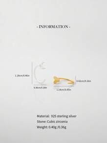 1 Stück Sterling Silber S925 Schmetterling Nasenring/Nasen Ornament/Gold Nasenring/Silber Nasenring/Nasenring/Ohr Helix/Tragus Ring/Knorpelring/Kleine Creolen