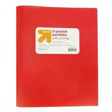 2 Pocket Plastic Folder With Prongs - Up&Up™
