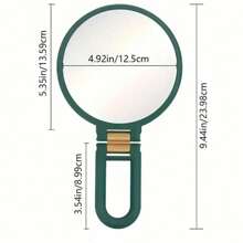 1pc Handheld Magnifying Glass 15x/30x Magnification, Double-Sided Travel Compact Folding Makeup Mirror, Princess Mirror