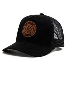 1pc New Design Baseball Truck Driver Cap, Versatile Visor Sun Hat Suitable For All Seasons - Patterned Bat Hat - View 4