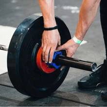 1 par de abrazaderas de barra, collares de ejercicio de uso pesado con liberación rápida, par de de barra de pesas con bloqueo profesional para entrenamiento de levantamiento de pesas, ejercicio y fitness