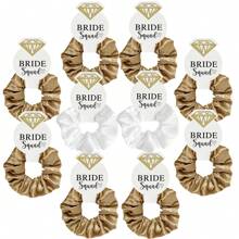 10pcs Multi-Color Elastic No-Damage Hair Ties, Suitable For Women, Bachelorette Party, Wedding, Bridesmaid Gifts, Hair Accessories, Scrunchy Hair Ties Scrunchies
