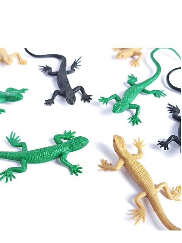 1/3pcs Realistic Lizard Model Toy, Party Trick Toy, Halloween Decoration Props
